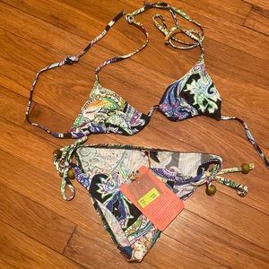Etro Milano Women’s Paisley Bikini- Size 46